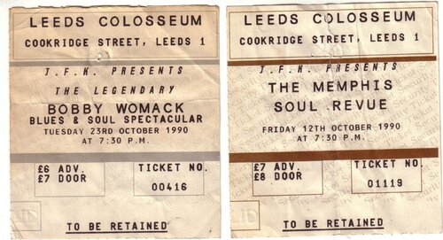 leeds colosseum ticket stubs