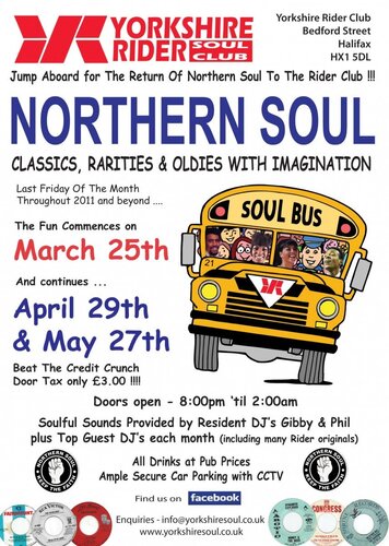 halifax yorkshire rider soul club - friday march 25th