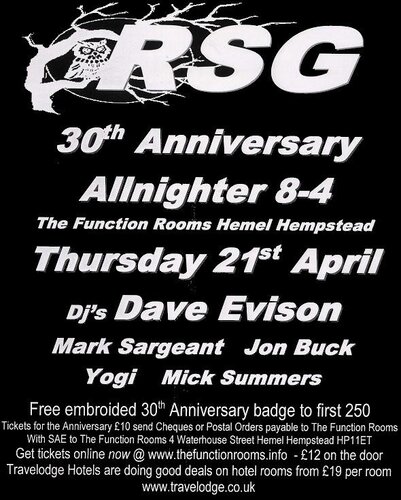 rsg 30th & final anniversary allnighter