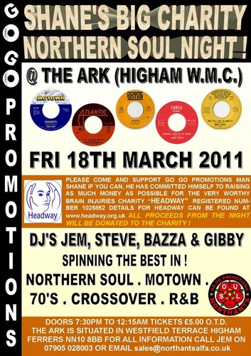 shanes big charity soul night! higham w.m.c