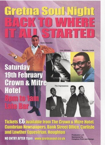 the gretna soul night - saturday 19th february 2011