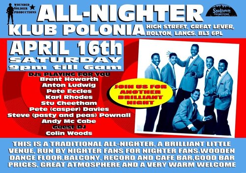 bolton high st nighter april 16th