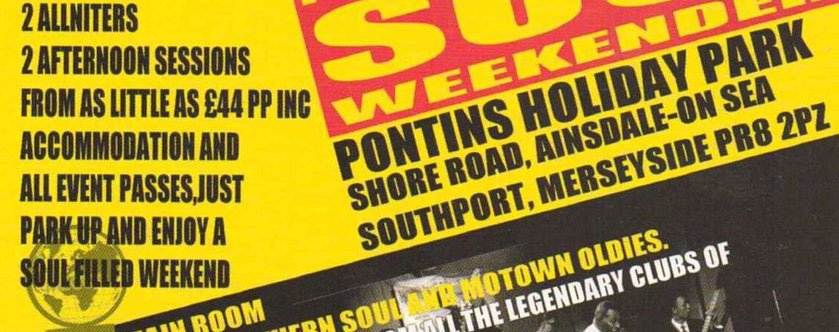 Pontins Southport Northern Soul Weekender - 19th Oct Passes Info photo