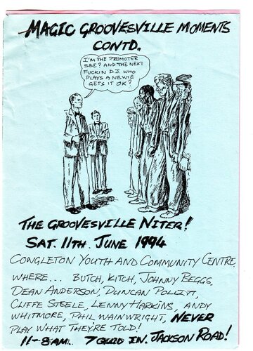 groovesville allnighter 1994 flyer