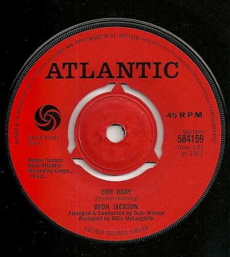 deon jackson ooh baby atlantic 584159 1967