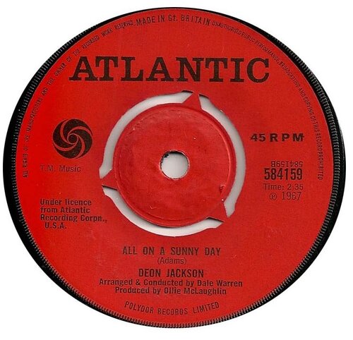 deon jackson all on a sunny day atlantic 584159 1967