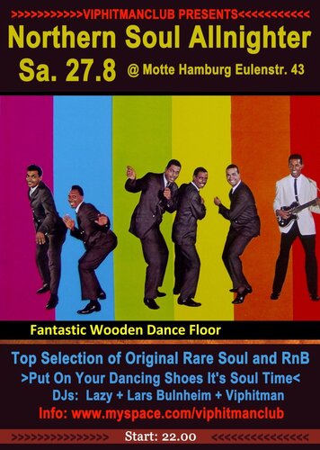 sa. 27.8. northern soul allnighter @ motte hamburg