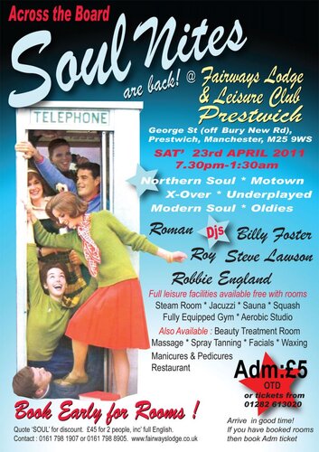 soul nites back in prestwich, manchester