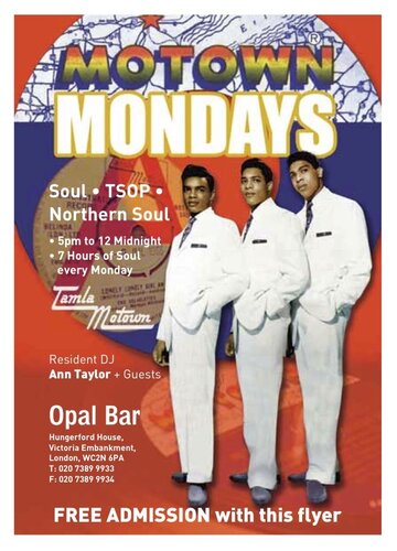 motown mondays flyer