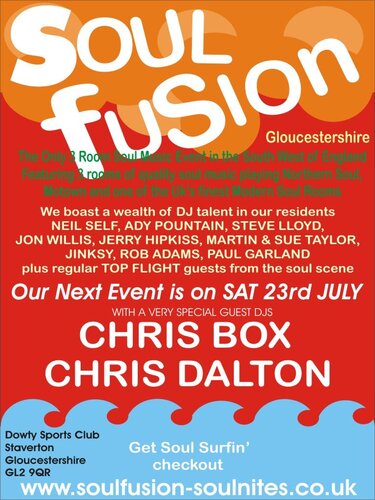 soulfusion sat 23rd july