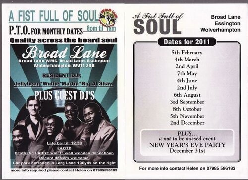 fist full of soul nights @ broad lane w.m.c