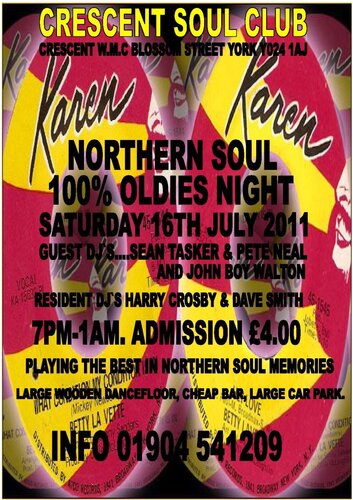 crescent soul club 16/7/2011    100% oldies night