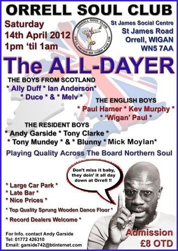 orrell soul club all-dayer