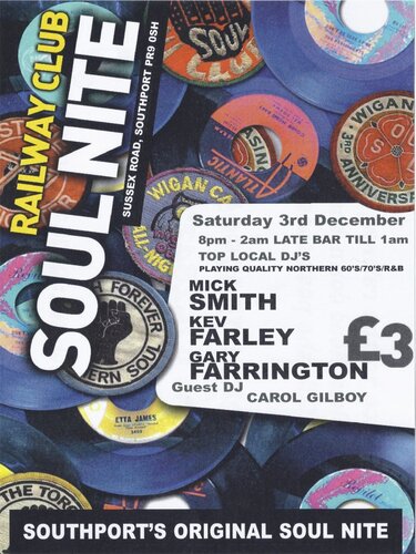 southport railway club 3rd december