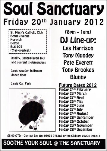 soul sanctuary, horwich - friday 20th january