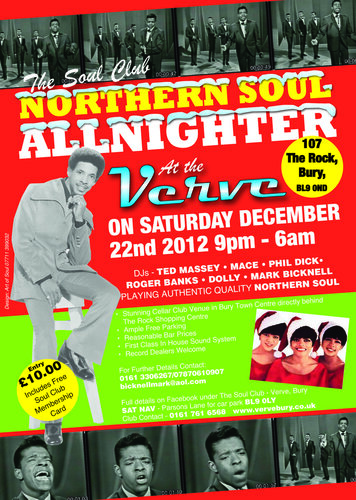 verve allnighter bury december 22nd 2012