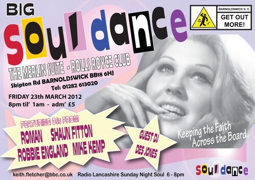 the big soul dance.  rolls royce club. barnoldswick