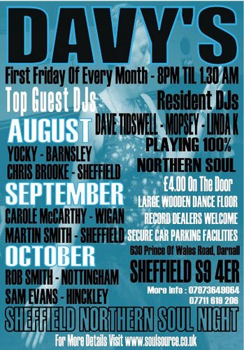 davy's soul nights, friday 7th september 2012