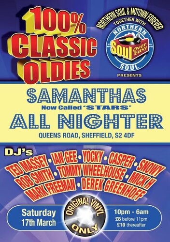 sheffield samantha's allnighter 17th march