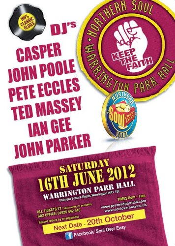 warrington parr hall 16th june