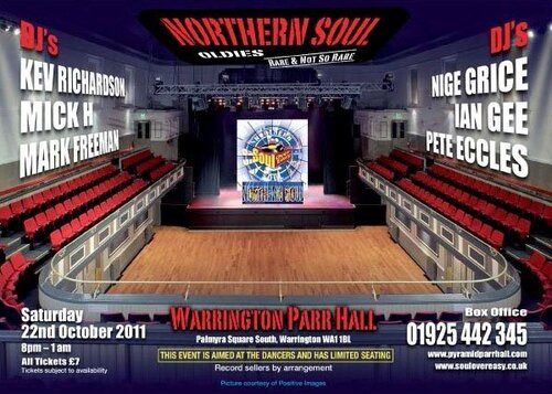 warrington parr hall 22 october