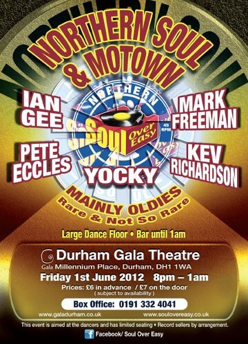 1st  durham gala theatre soul night 1st june