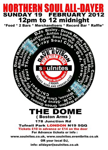 soulnites london all-dayer front flyer