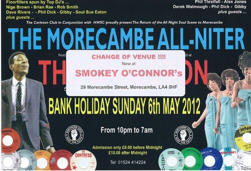 morecambe all-niter - bank holiday sunday may 6th