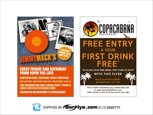 jimmy macks @copacabanas,clifton street,blackpool