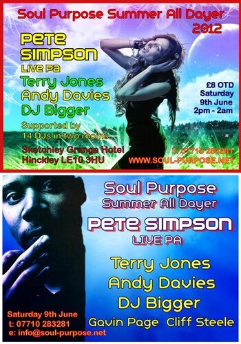 soul purpose summer all dayer - saturday 9th june