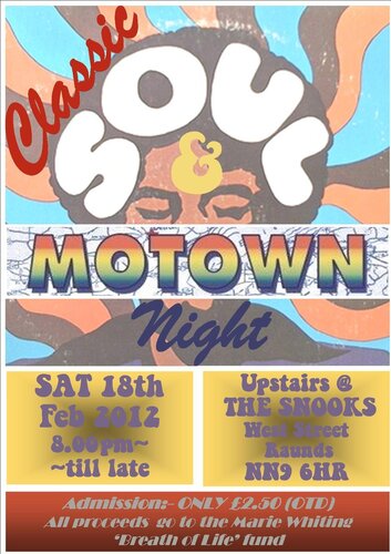 classic soul night, the snooks, 18th feb 201