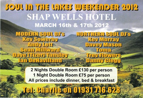 soul in the lakes weekender 2012