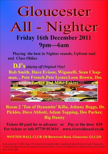 gloucester allnighter 16th december 2011