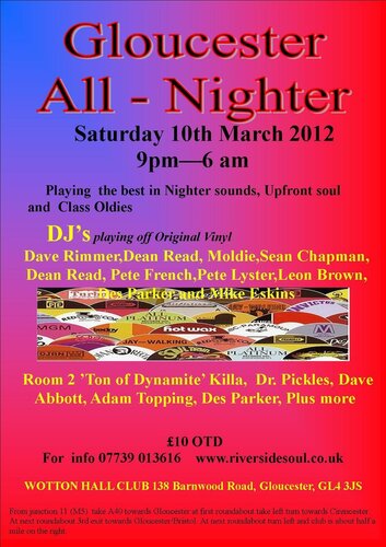 gloucester all - nighter 10th march