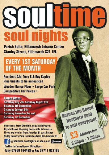 soultime soul nights sheffield bk in july !!