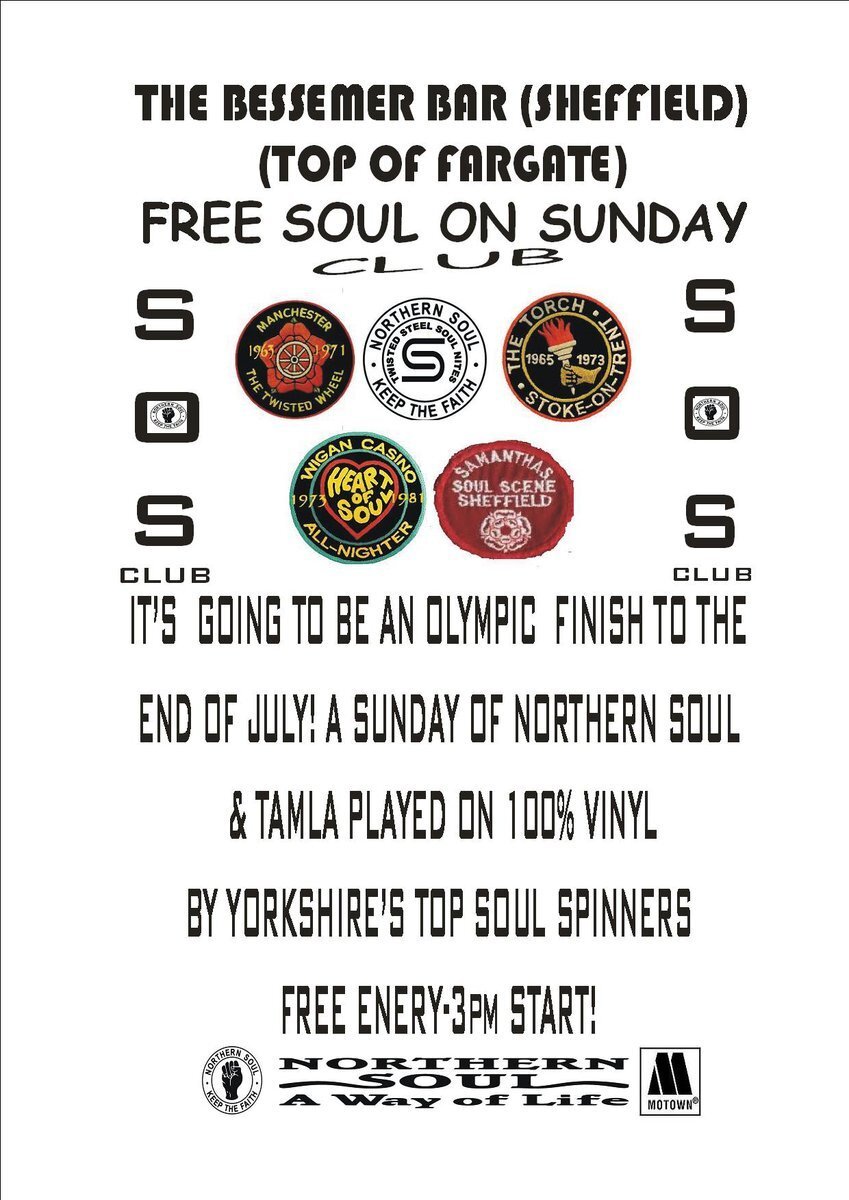 FREE SOUL ON SUNDAYS FLYER'S