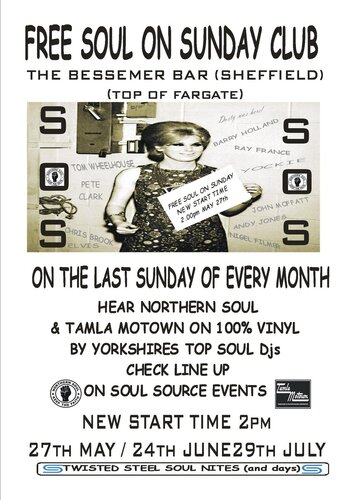 free soul sunday club the bessemer pub sheffield