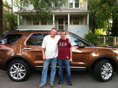 myself and rob outside fred bridges house