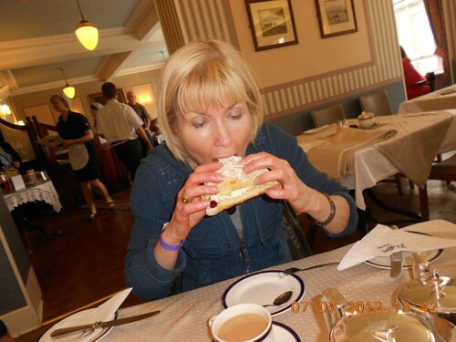 bridget and a lovely cake