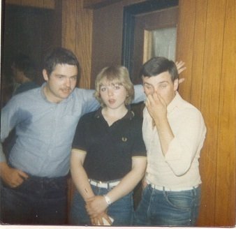 terry,sue & shaun between mr m's & the main hall