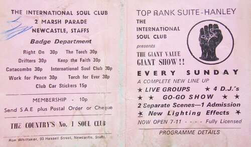 international soul club flyer top rank suit hanley part 1