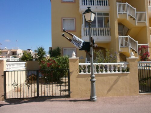 carl piper in playa flamenca just hanging around