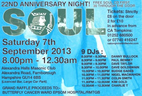 farnborough town hall 22nd anniversary 7th september 2013