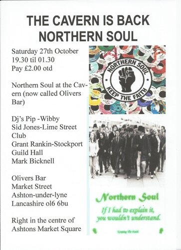 cavern northern soul night ashton - under - lyne