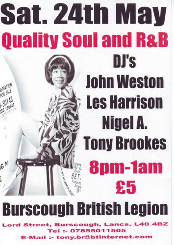 burscough british legion saturday 24th may