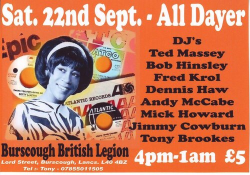 burscough british legion soulful september alldayer