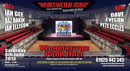 warrington parr hall 8th june