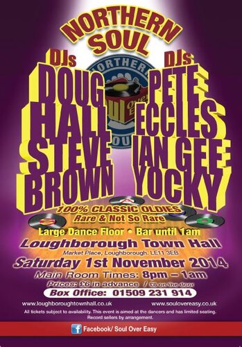 loughborough town hall saturday 1st november 2014