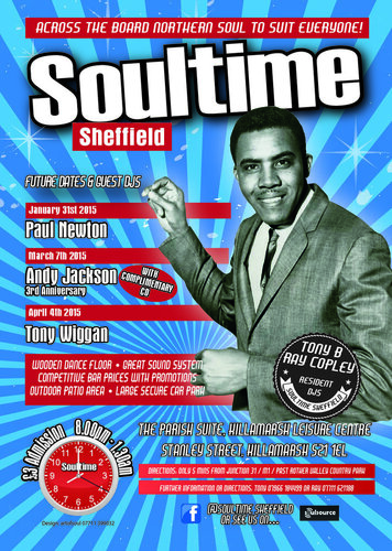 soultime sheffield - saturday 31st january 2015