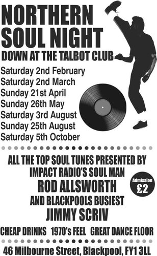 2013 talbot,blackpool dates